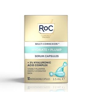 RoC Multi Correxion Hydrate +‎ Plump Serum Capsules, New